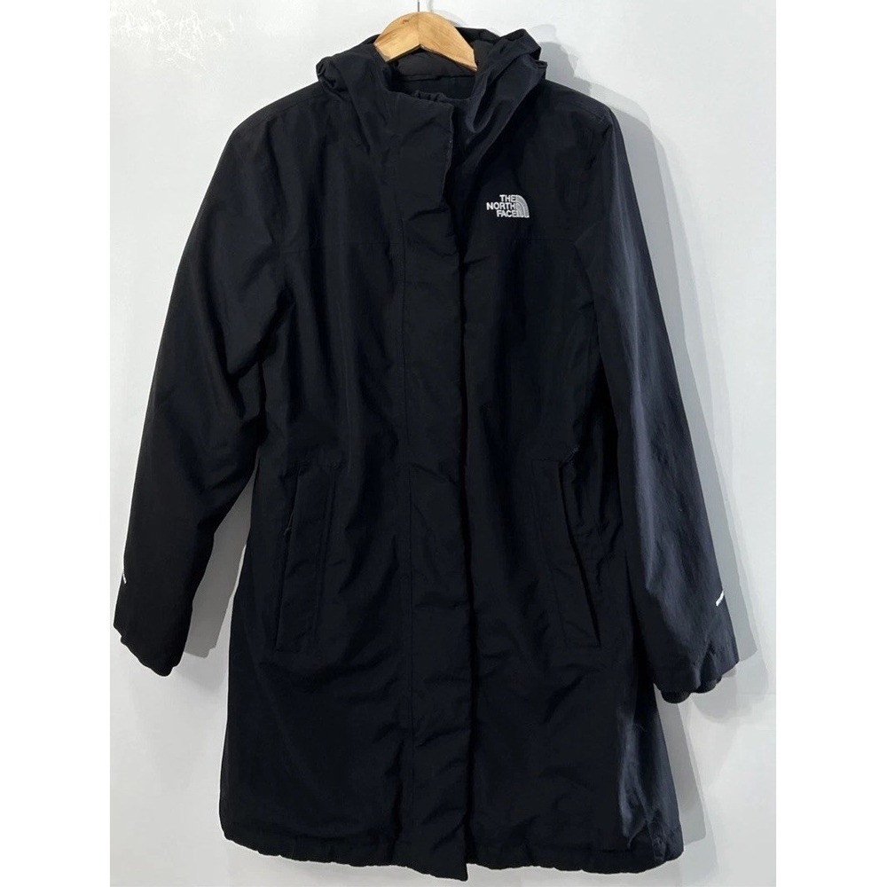 Women's The North Face Arctic Parka 600 Down Dryvent Coat Hooded Sz Med EC